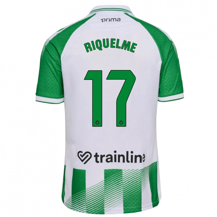 Danxen Mænd Rodrigo Riquelme #17 Lys Grøn Sort Hvid Hjemmebane Spillertrøjer 2026/27 Trøje T-Shirt