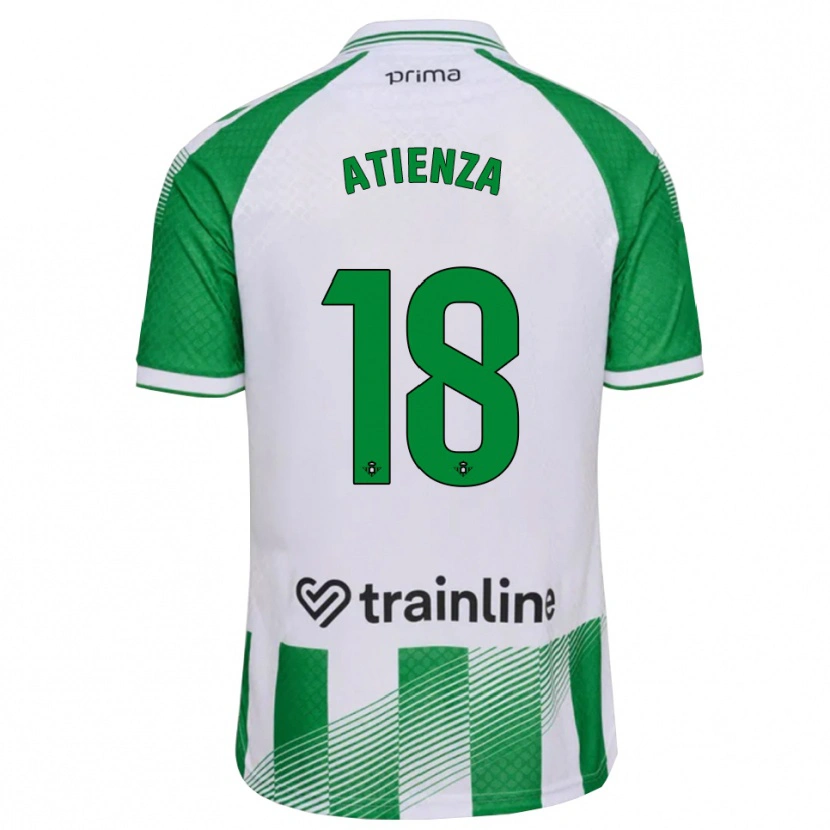 Danxen Mænd Diego Atienza #18 Lys Grøn Sort Hvid Hjemmebane Spillertrøjer 2026/27 Trøje T-Shirt