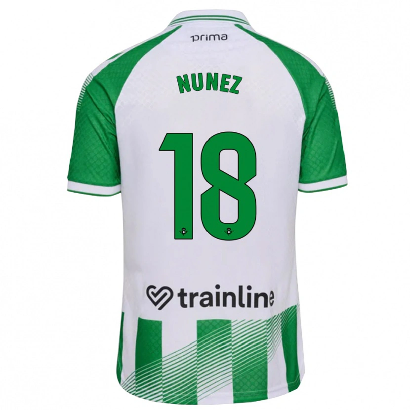 Danxen Mænd Romina Núñez #18 Lys Grøn Sort Hvid Hjemmebane Spillertrøjer 2026/27 Trøje T-Shirt
