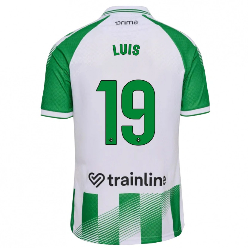 Danxen Mænd Jorge Luis #19 Lys Grøn Sort Hvid Hjemmebane Spillertrøjer 2026/27 Trøje T-Shirt