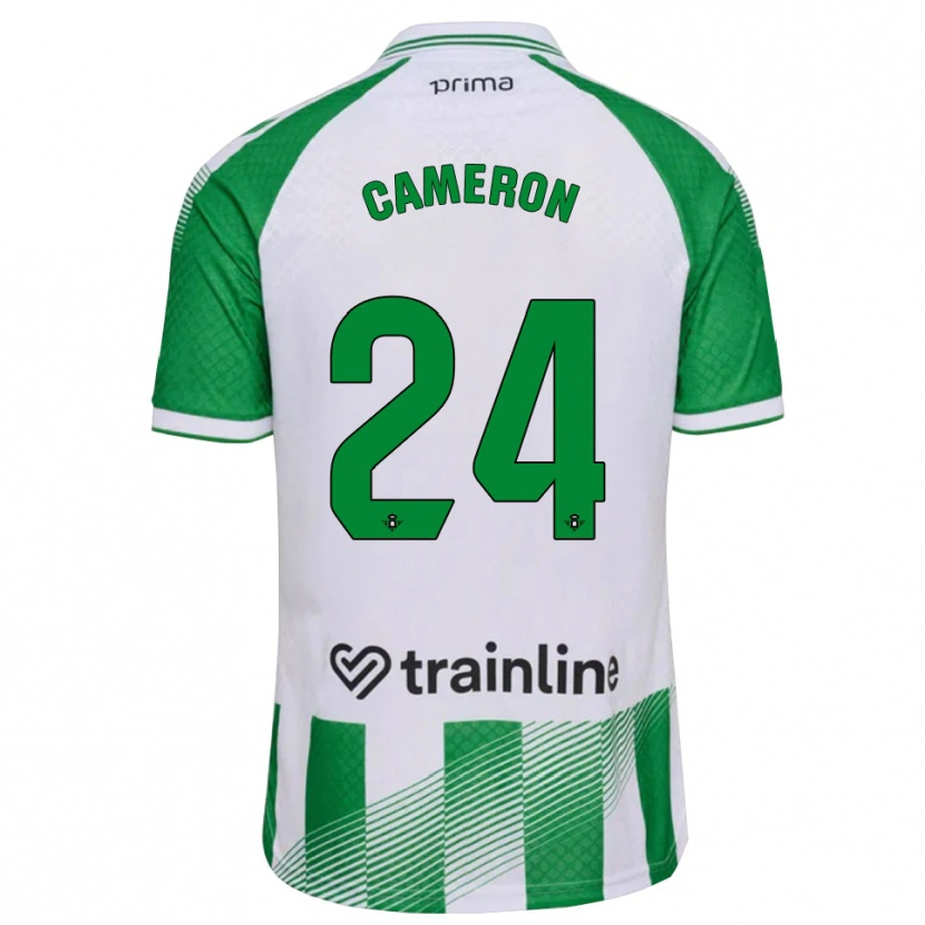 Danxen Mænd Tiffany Devonna Cameron #24 Lys Grøn Sort Hvid Hjemmebane Spillertrøjer 2026/27 Trøje T-Shirt
