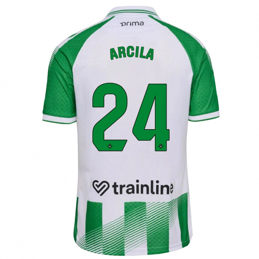 Danxen Mænd Jhon Arcila #24 Lys Grøn Sort Hvid Hjemmebane Spillertrøjer 2026/27 Trøje T-Shirt