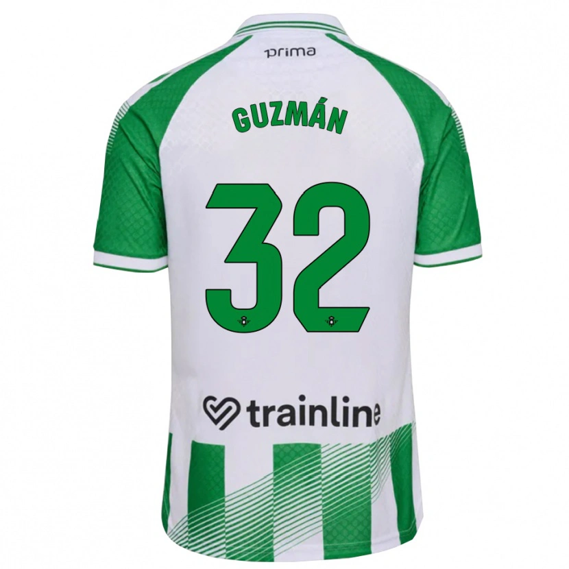 Danxen Mænd Rafael Guzmán #32 Lys Grøn Sort Hvid Hjemmebane Spillertrøjer 2026/27 Trøje T-Shirt