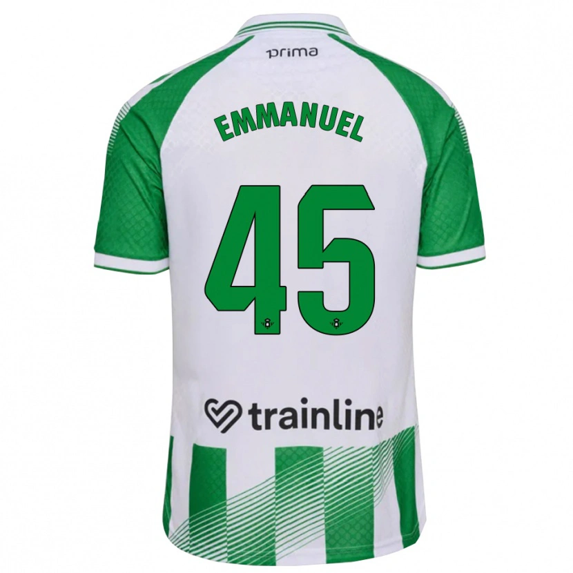 Danxen Mænd Jean Emmanuel N'agoran #45 Lys Grøn Sort Hvid Hjemmebane Spillertrøjer 2026/27 Trøje T-Shirt