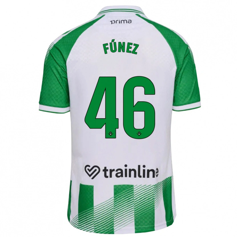 Danxen Mænd Rica Fúnez #46 Lys Grøn Sort Hvid Hjemmebane Spillertrøjer 2026/27 Trøje T-Shirt