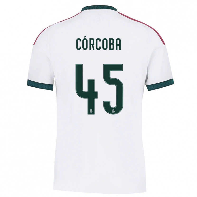 Danxen Mænd Andrés Córcoba #45 Mørkegrøn Hvid Rød Hjemmebane Spillertrøjer 2026/27 Trøje T-Shirt
