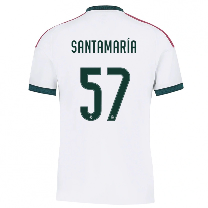 Danxen Mænd Fran Santamaría #57 Mørkegrøn Hvid Rød Hjemmebane Spillertrøjer 2026/27 Trøje T-Shirt