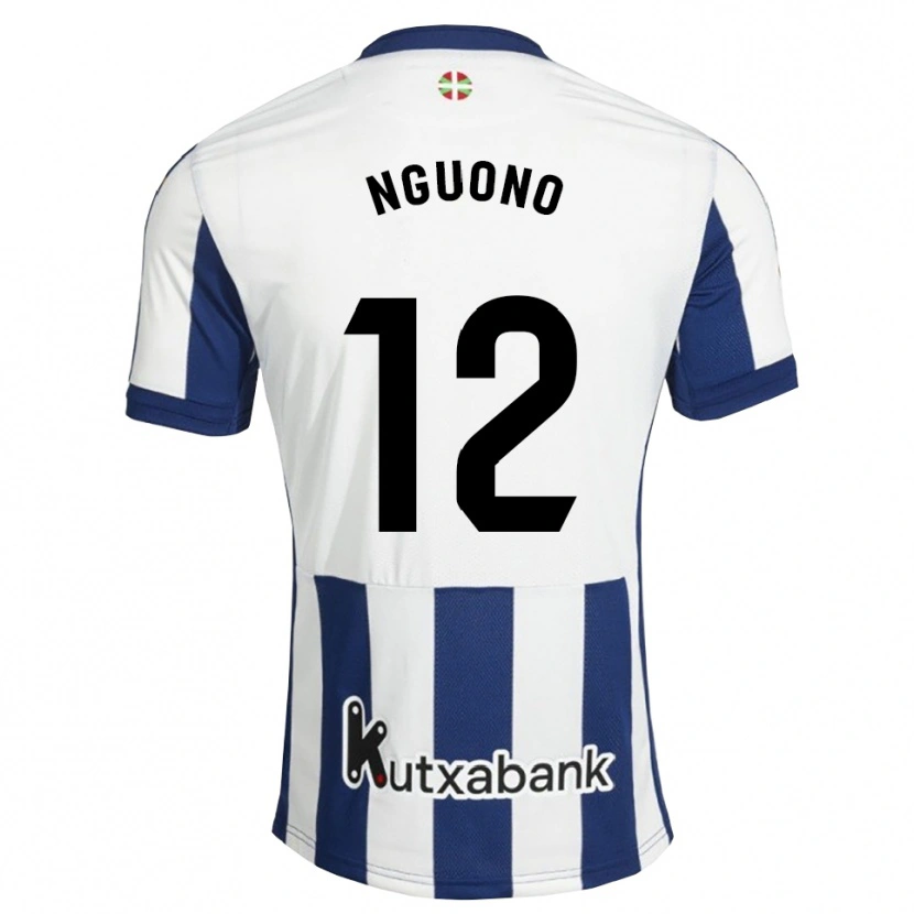 Danxen Mænd Job Ochieng #12 Marinehvid Gyldenrod Hjemmebane Spillertrøjer 2026/27 Trøje T-Shirt