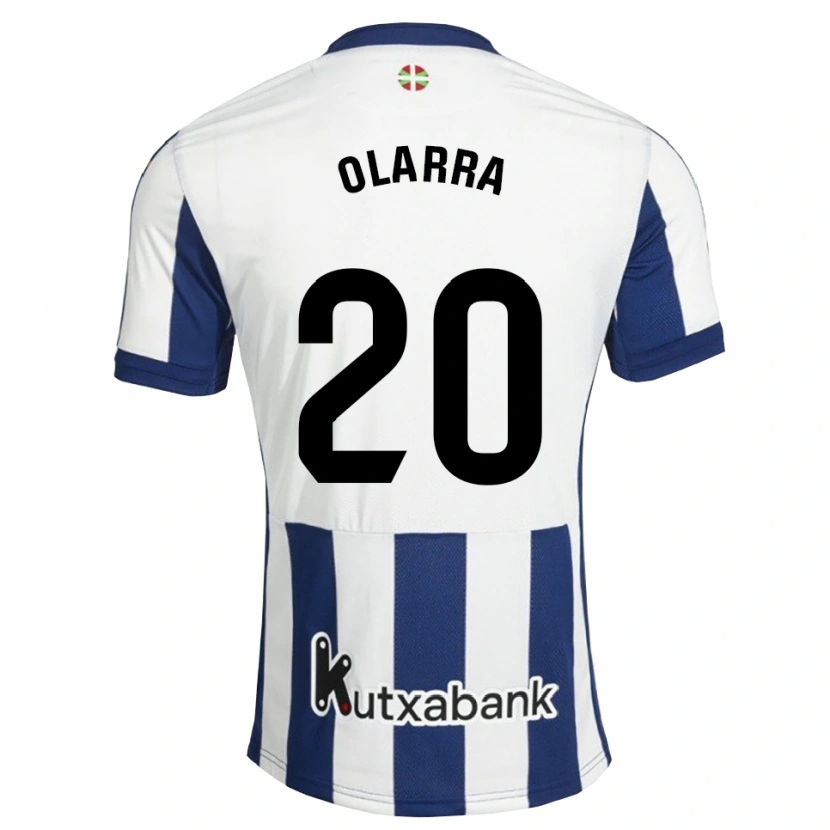 Danxen Mænd Aimar Olarra #20 Marinehvid Gyldenrod Hjemmebane Spillertrøjer 2026/27 Trøje T-Shirt