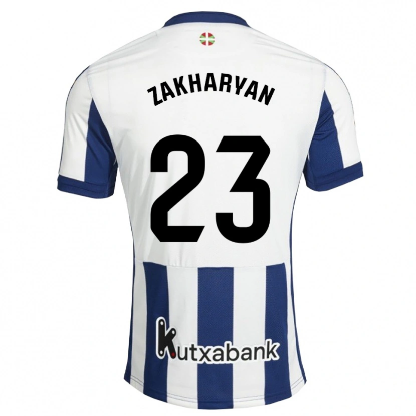Danxen Mænd Arsen Zakharyan #23 Marinehvid Gyldenrod Hjemmebane Spillertrøjer 2026/27 Trøje T-Shirt