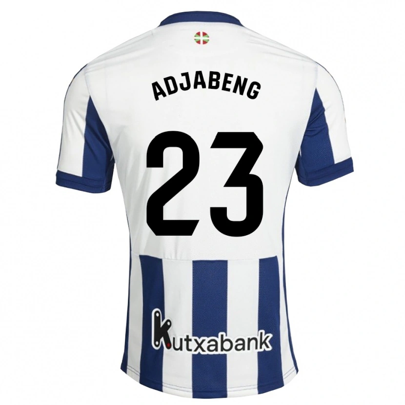 Danxen Mænd Andrews Adjabeng #23 Marinehvid Gyldenrod Hjemmebane Spillertrøjer 2026/27 Trøje T-Shirt