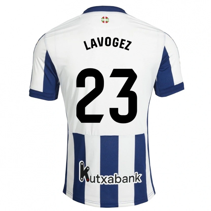Danxen Mænd Claire Lavogez #23 Marinehvid Gyldenrod Hjemmebane Spillertrøjer 2026/27 Trøje T-Shirt