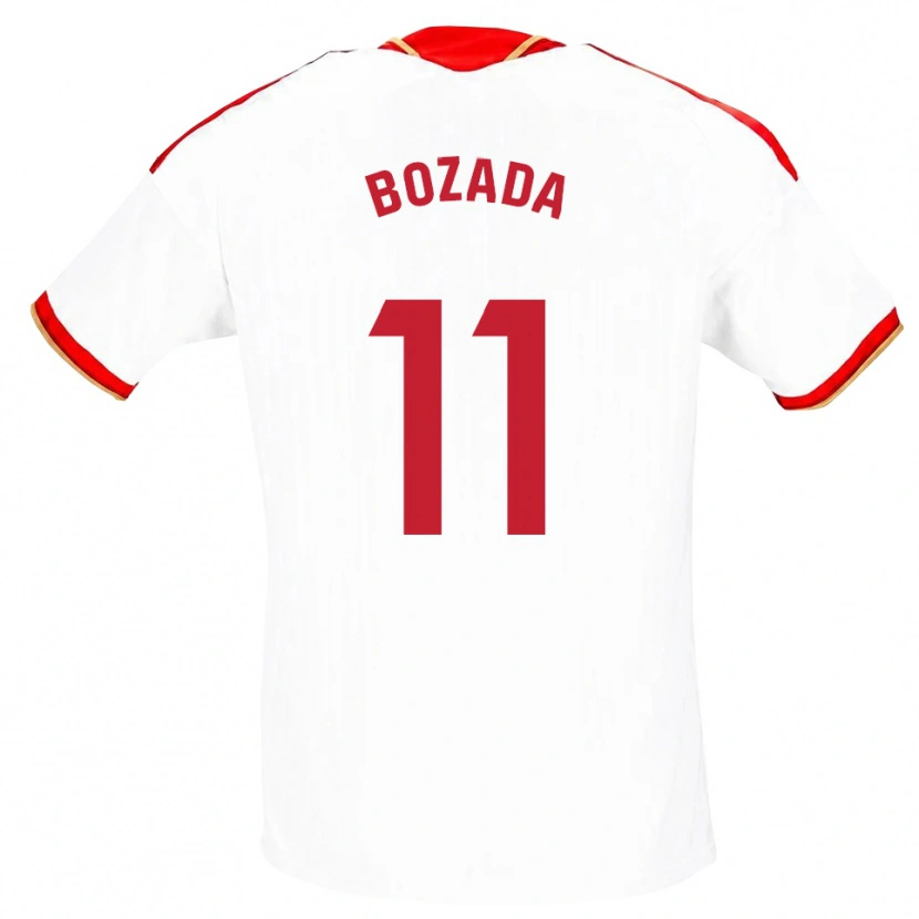 Danxen Mænd José Antonio Bozada #11 Hvid Rød Hjemmebane Spillertrøjer 2026/27 Trøje T-Shirt