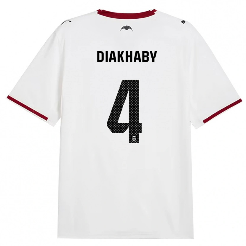 Danxen Mænd Mouctar Diakhaby #4 Sort Hvid Rød Gul Hjemmebane Spillertrøjer 2026/27 Trøje T-Shirt