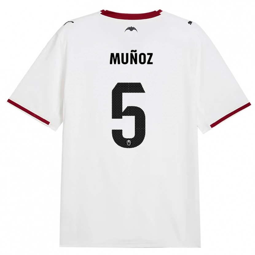 Danxen Mænd Iván Muñoz #5 Sort Hvid Rød Gul Hjemmebane Spillertrøjer 2026/27 Trøje T-Shirt