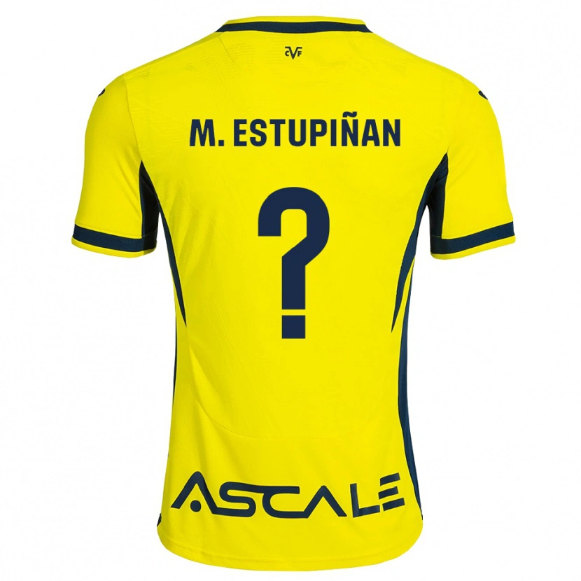 Danxen Mænd Marta Estupiñan Santana #0 Gul Sort Rød Hjemmebane Spillertrøjer 2026/27 Trøje T-Shirt