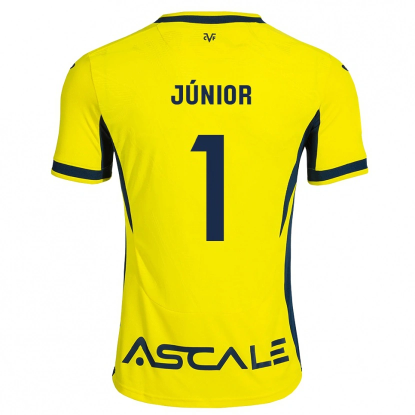Danxen Mænd Luiz Júnior #1 Gul Sort Rød Hjemmebane Spillertrøjer 2026/27 Trøje T-Shirt