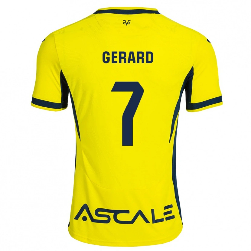 Danxen Mænd Gerard Moreno #7 Gul Sort Rød Hjemmebane Spillertrøjer 2026/27 Trøje T-Shirt
