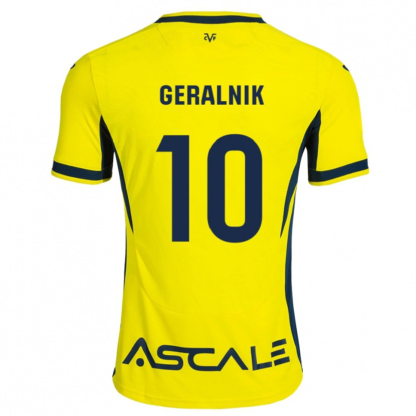 Danxen Mænd Tiago Geralnik #10 Gul Sort Rød Hjemmebane Spillertrøjer 2026/27 Trøje T-Shirt