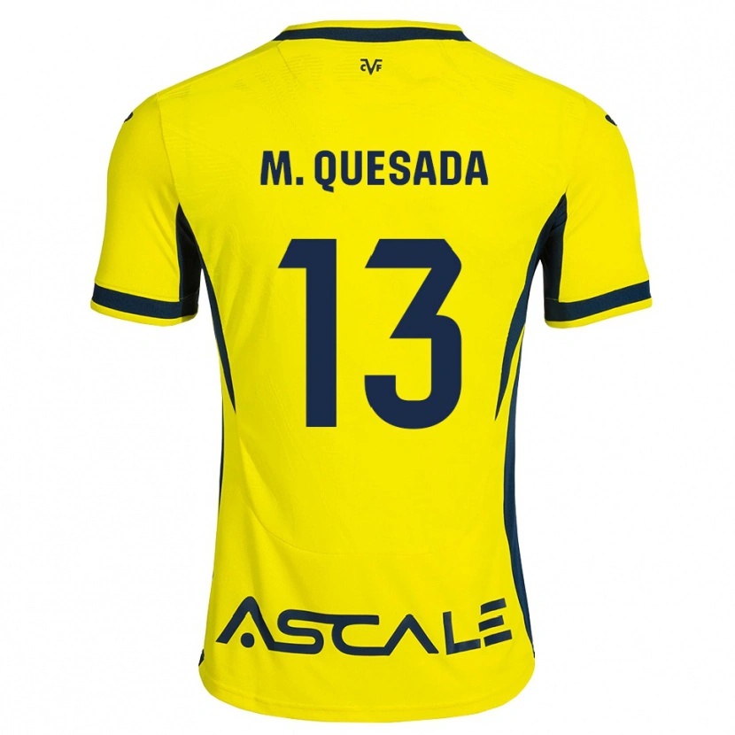Danxen Mænd Montserrat Quesada Carrasco #13 Gul Sort Rød Hjemmebane Spillertrøjer 2026/27 Trøje T-Shirt