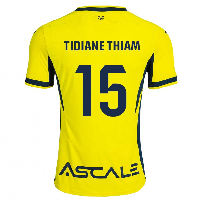Danxen Mænd Cheikh Tidiane Thiam #15 Gul Sort Rød Hjemmebane Spillertrøjer 2026/27 Trøje T-Shirt