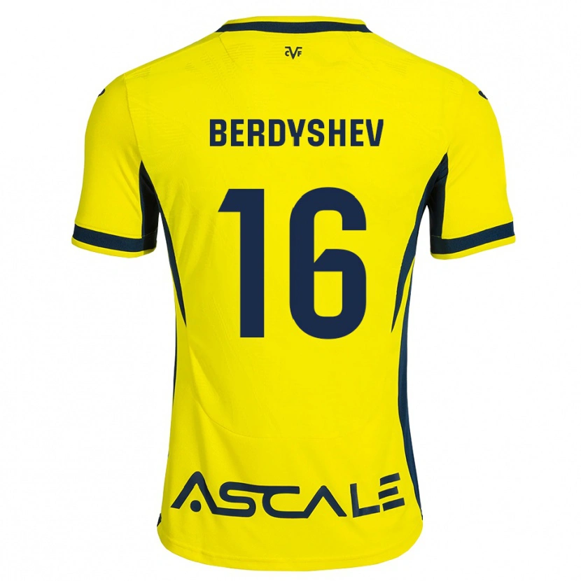 Danxen Mænd Tikhon Berdyshev #16 Gul Sort Rød Hjemmebane Spillertrøjer 2026/27 Trøje T-Shirt