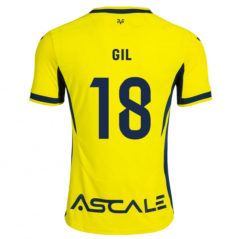 Danxen Mænd Mario Gil #18 Gul Sort Rød Hjemmebane Spillertrøjer 2026/27 Trøje T-Shirt