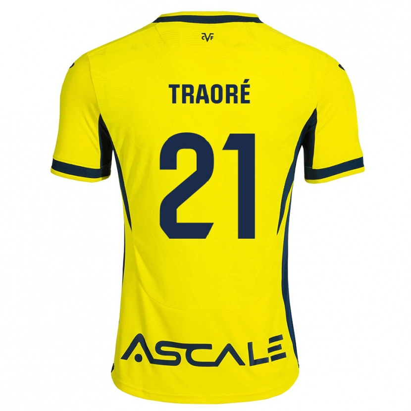 Danxen Mænd Moussa Traoré #21 Gul Sort Rød Hjemmebane Spillertrøjer 2026/27 Trøje T-Shirt
