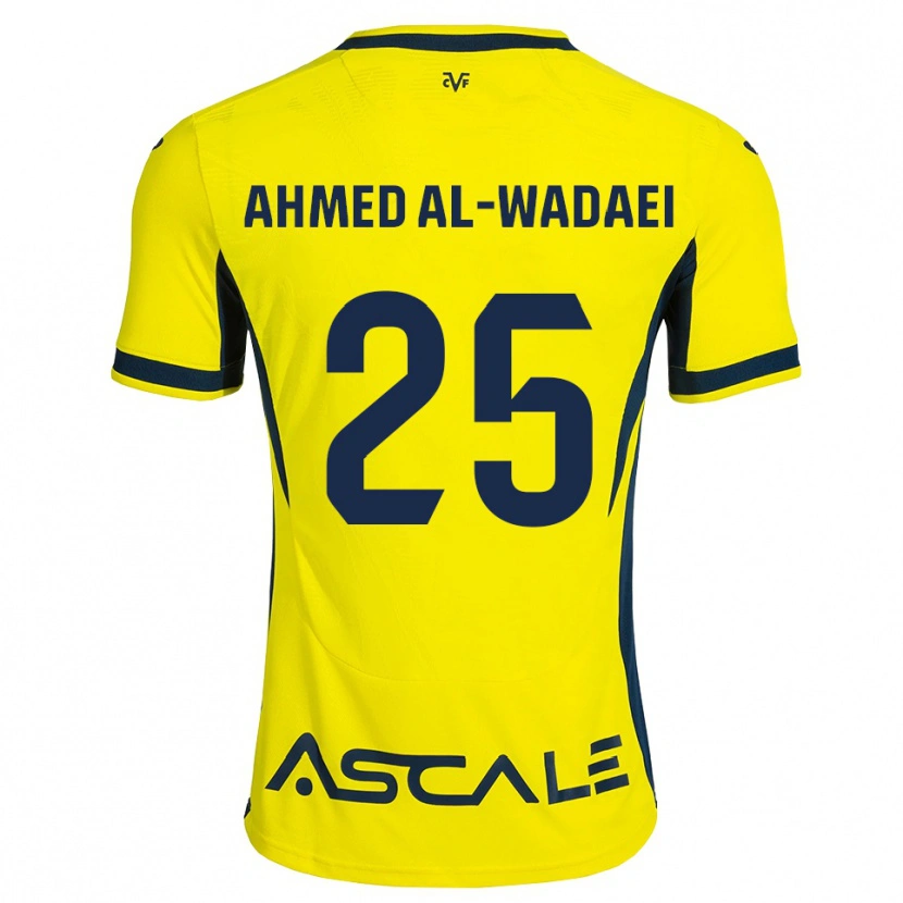 Danxen Mænd Sayed Ahmed Al-Wadaei #25 Gul Sort Rød Hjemmebane Spillertrøjer 2026/27 Trøje T-Shirt