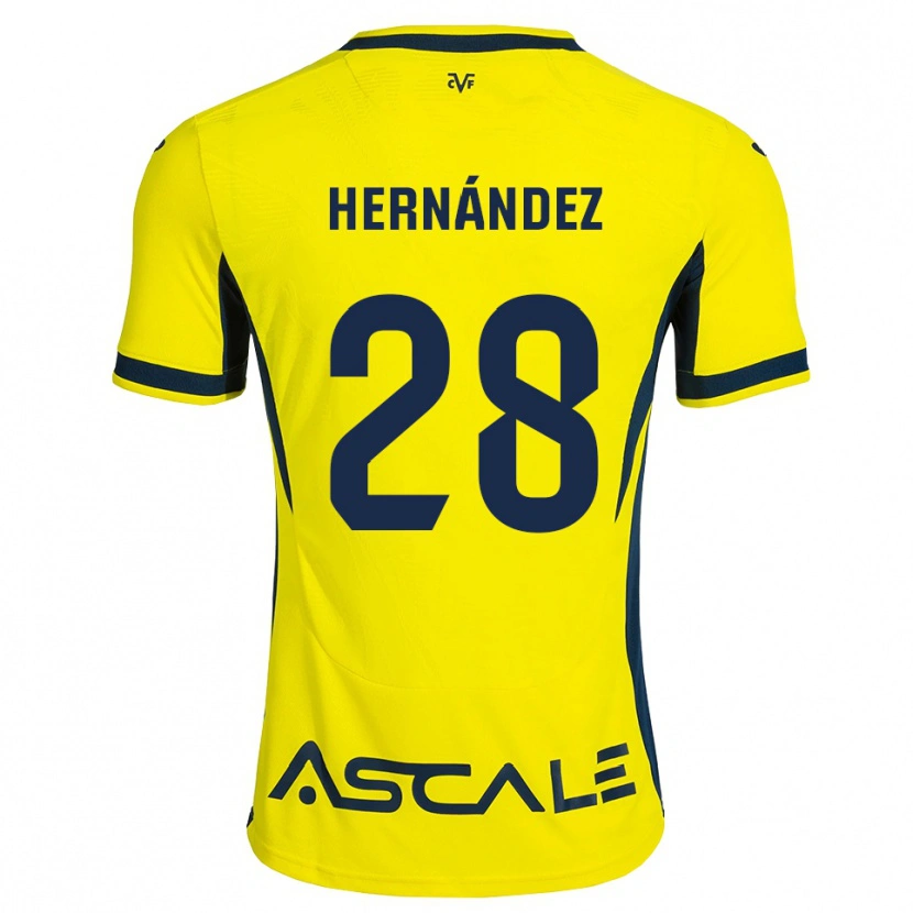 Danxen Mænd Gerard Hernández #28 Gul Sort Rød Hjemmebane Spillertrøjer 2026/27 Trøje T-Shirt