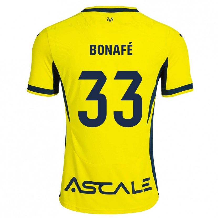 Danxen Mænd César Bonafé #33 Gul Sort Rød Hjemmebane Spillertrøjer 2026/27 Trøje T-Shirt