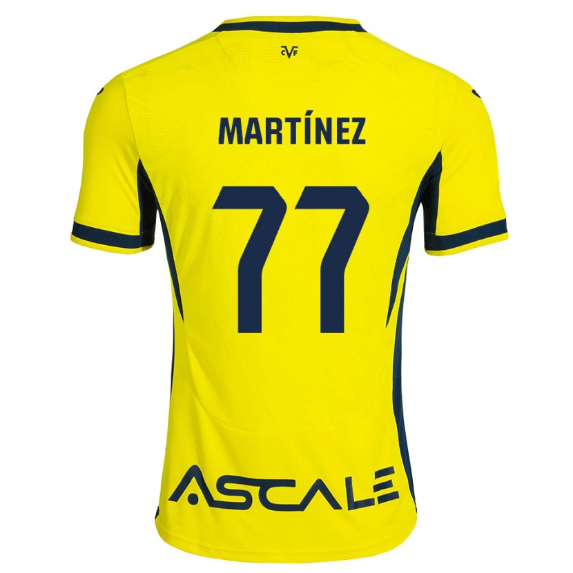 Danxen Mænd Enric Martínez #77 Gul Sort Rød Hjemmebane Spillertrøjer 2026/27 Trøje T-Shirt