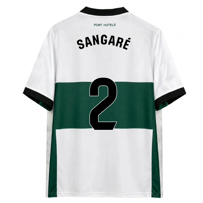 Danxen Mænd Buba Sangaré #2 Grøn Hvid Rød Hjemmebane Spillertrøjer 2026/27 Trøje T-Shirt