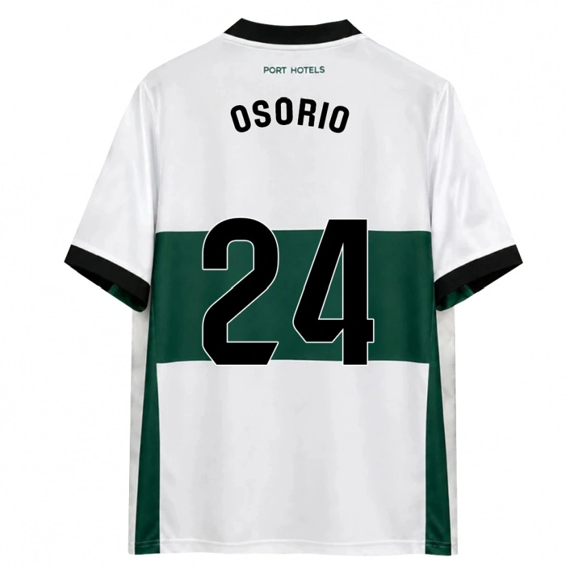 Danxen Mænd Abiel Osorio #24 Grøn Hvid Rød Hjemmebane Spillertrøjer 2026/27 Trøje T-Shirt
