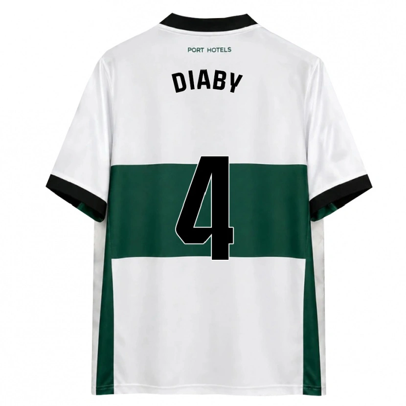 Danxen Mænd Bambo Diaby #4 Grøn Hvid Rød Hjemmebane Spillertrøjer 2026/27 Trøje T-Shirt