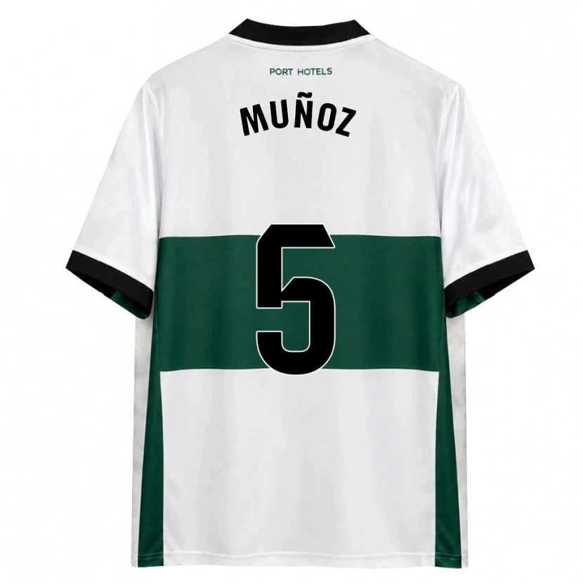 Danxen Mænd Ismael Muñoz #5 Grøn Hvid Rød Hjemmebane Spillertrøjer 2026/27 Trøje T-Shirt
