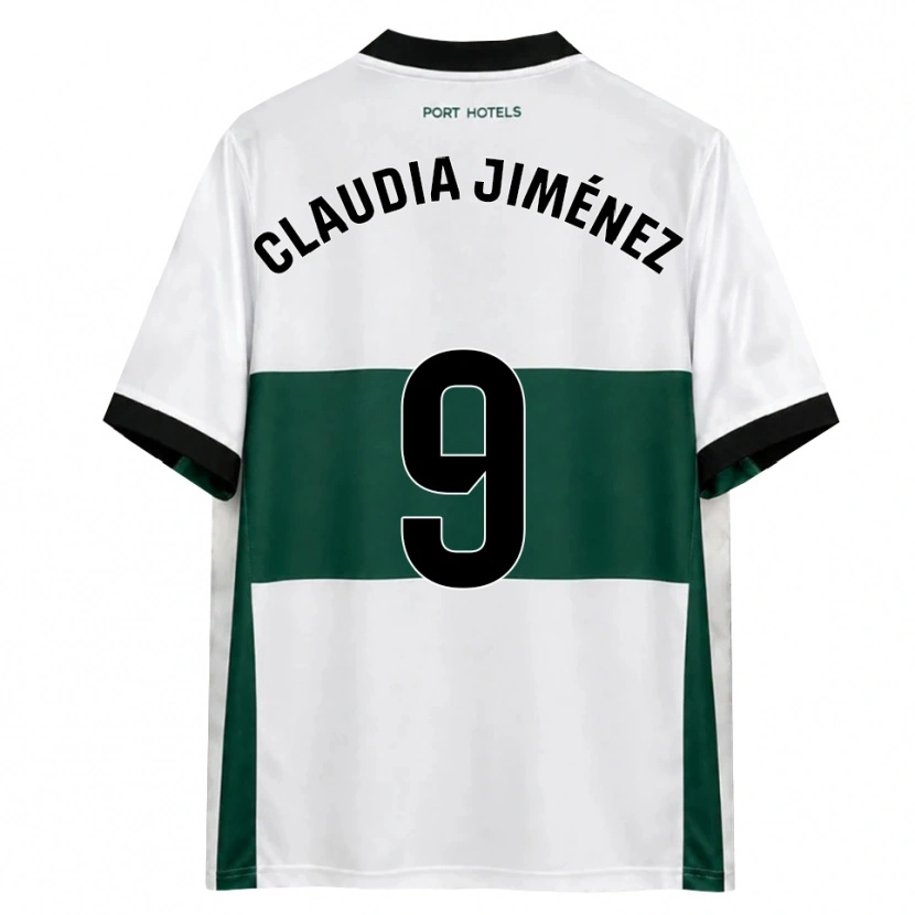 Danxen Mænd Claudia Jiménez Gutiérrez #9 Grøn Hvid Rød Hjemmebane Spillertrøjer 2026/27 Trøje T-Shirt