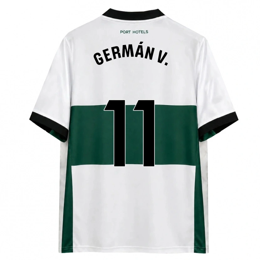 Danxen Mænd Germán Valera #11 Grøn Hvid Rød Hjemmebane Spillertrøjer 2026/27 Trøje T-Shirt