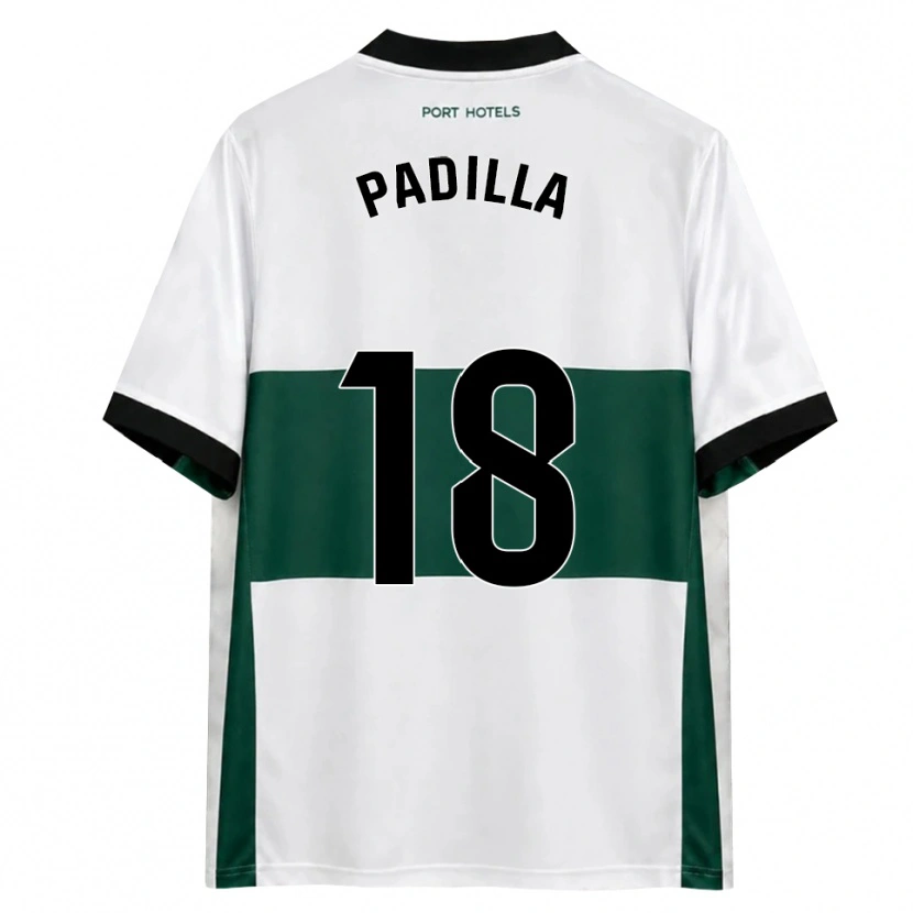 Danxen Mænd Álvaro Padilla #18 Grøn Hvid Rød Hjemmebane Spillertrøjer 2026/27 Trøje T-Shirt