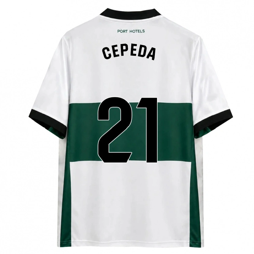 Danxen Mænd Lucas Cepeda #21 Grøn Hvid Rød Hjemmebane Spillertrøjer 2026/27 Trøje T-Shirt