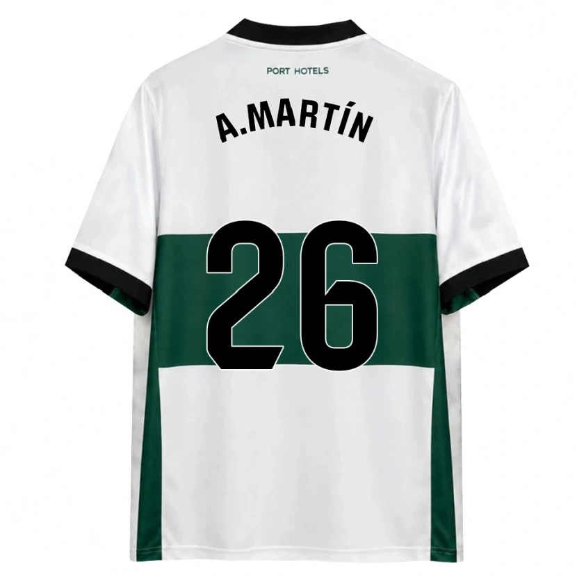 Danxen Mænd Alejandro Martín #26 Grøn Hvid Rød Hjemmebane Spillertrøjer 2026/27 Trøje T-Shirt