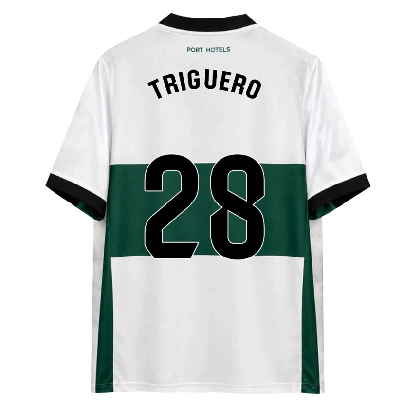 Danxen Mænd Dani Triguero #28 Grøn Hvid Rød Hjemmebane Spillertrøjer 2026/27 Trøje T-Shirt