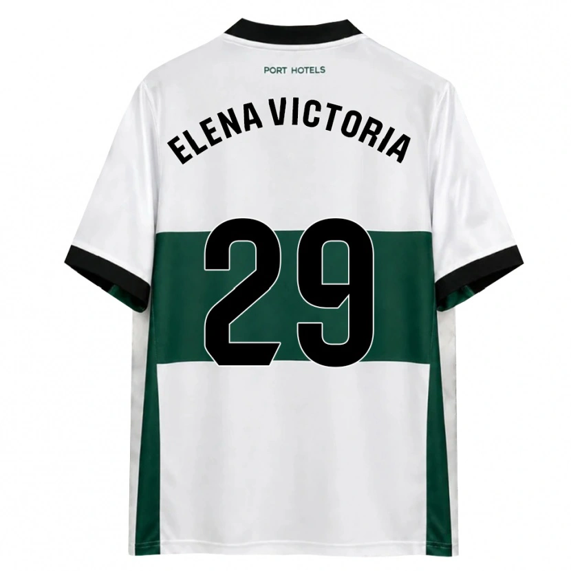 Danxen Mænd Elena Victoria Mas Berna #29 Grøn Hvid Rød Hjemmebane Spillertrøjer 2026/27 Trøje T-Shirt