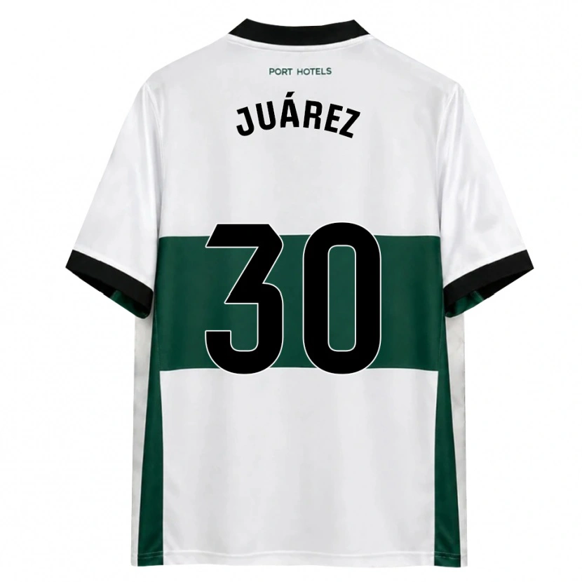 Danxen Mænd Salva Juárez #30 Grøn Hvid Rød Hjemmebane Spillertrøjer 2026/27 Trøje T-Shirt