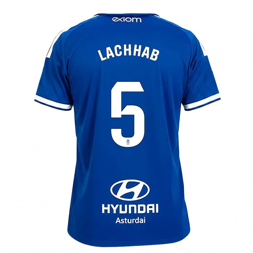 Danxen Mænd Youness Lachhab #5 Mediumblå Hvid Hjemmebane Spillertrøjer 2026/27 Trøje T-Shirt