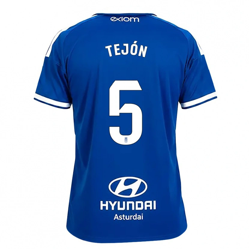 Danxen Mænd Diego Tejón #5 Mediumblå Hvid Hjemmebane Spillertrøjer 2026/27 Trøje T-Shirt