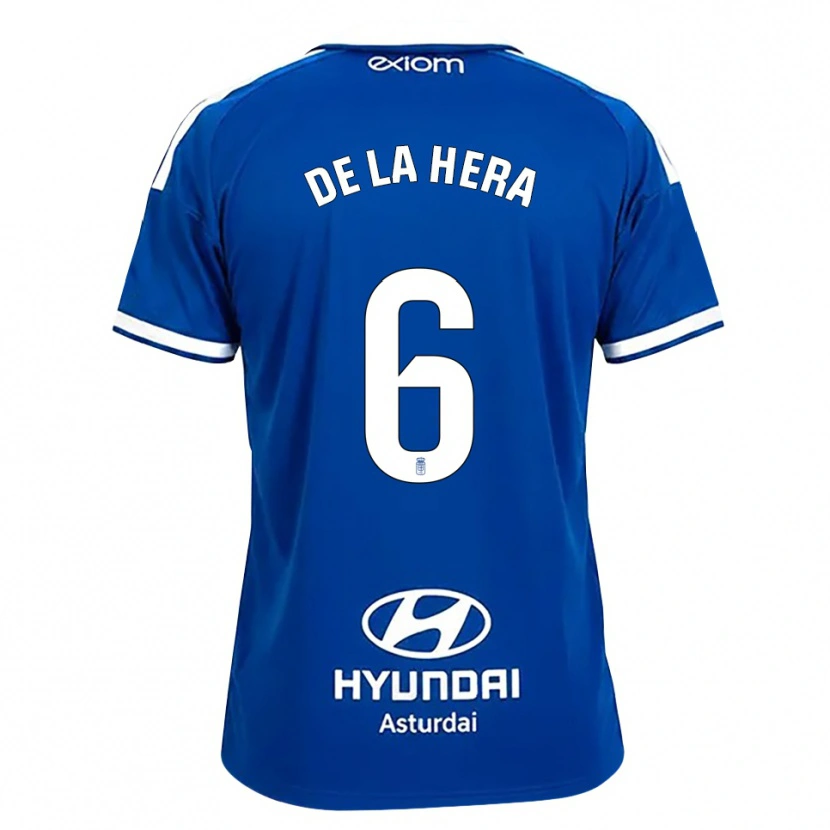 Danxen Mænd Óscar De La Hera #6 Mediumblå Hvid Hjemmebane Spillertrøjer 2026/27 Trøje T-Shirt