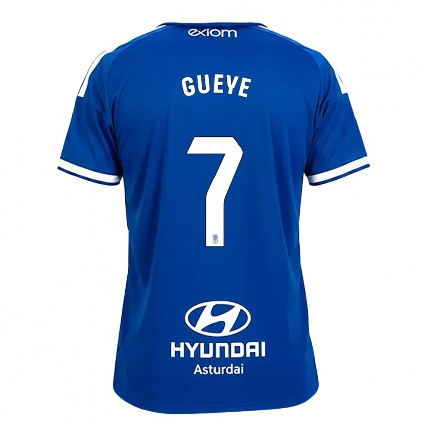Danxen Mænd Lamine Gueye #7 Mediumblå Hvid Hjemmebane Spillertrøjer 2026/27 Trøje T-Shirt