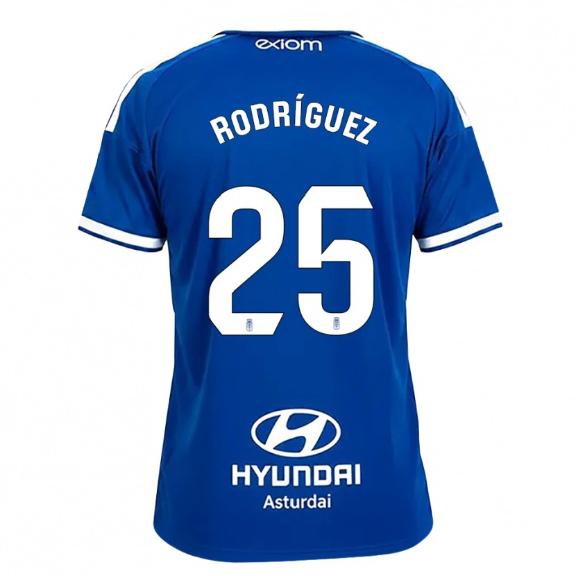 Danxen Mænd Álvaro Rodríguez #25 Mediumblå Hvid Hjemmebane Spillertrøjer 2026/27 Trøje T-Shirt