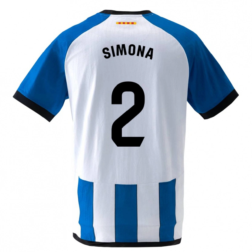 Danxen Mænd Estefanía Botero Granda #2 Kongeblå Hvid Hjemmebane Spillertrøjer 2026/27 Trøje T-Shirt